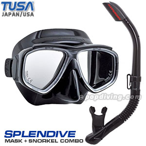 Tusa Japan Splendive Adult Snorkeling Combo Set UC-7519