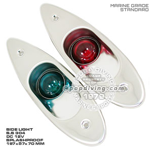 Theohydro lampu navigasi jalan samping merah hijau