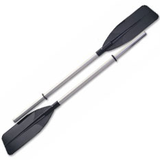 Dayung perahu karet aluminium sirip plastik