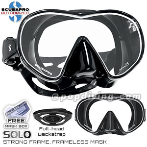 Scubapro masker selam frameless