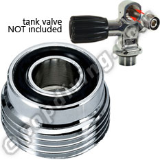 Din to yoke adapter Air Tank K-valve